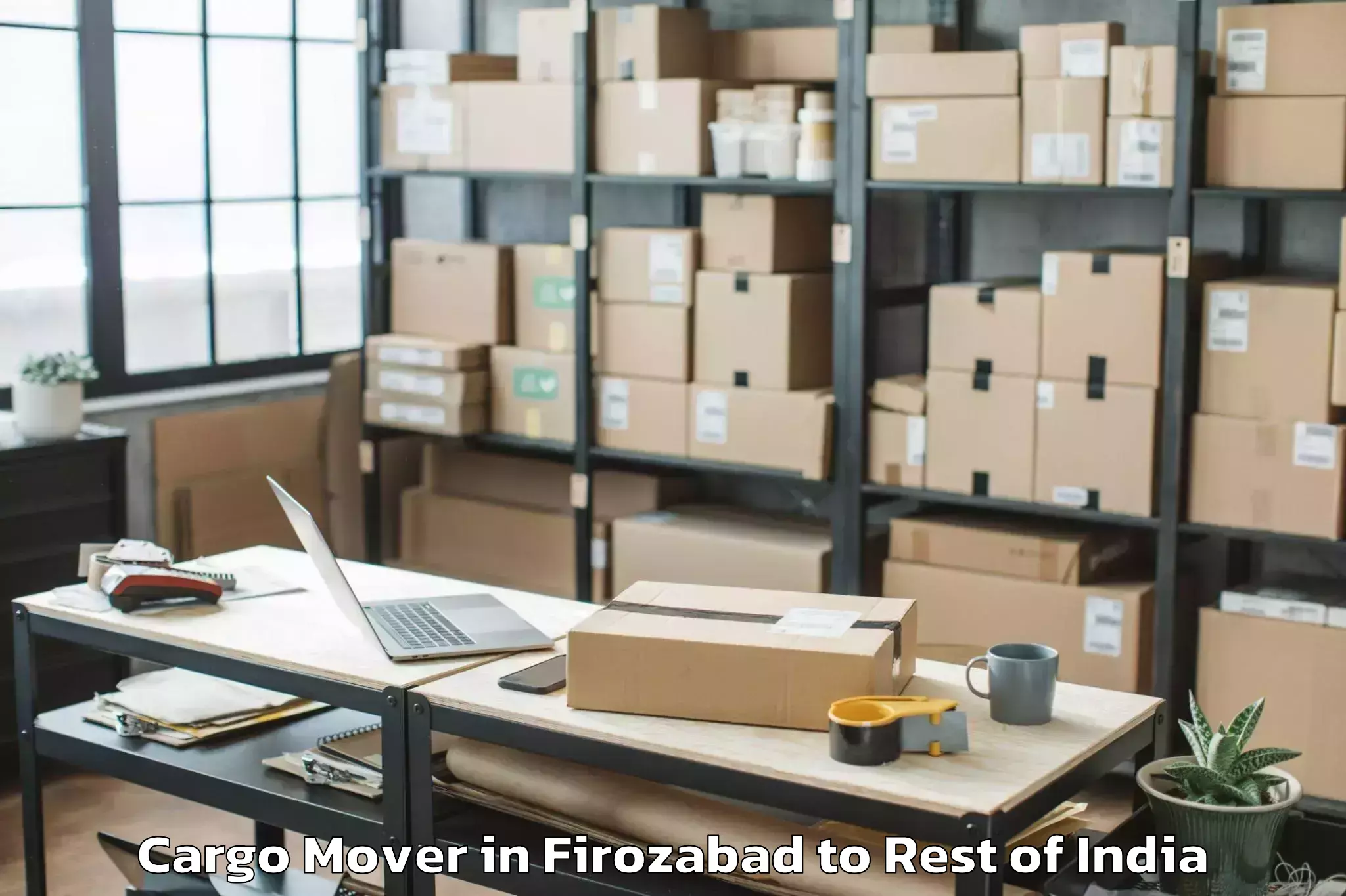 Trusted Firozabad to Hiranagar Cargo Mover